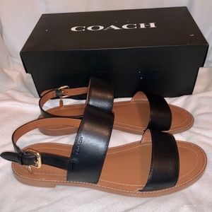 COACH Leather Sandal